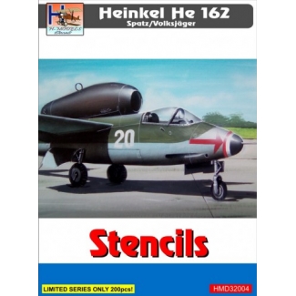 Heinkel He-162A-2 Salamander stencils (set for 3 a/c) (1:32)