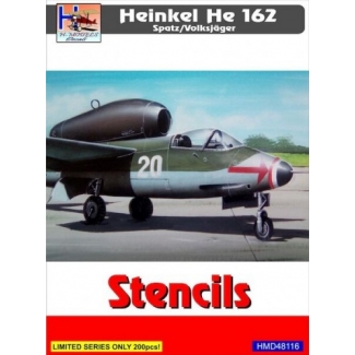 He 162 stencils (set for 3 a/c) (1:48)