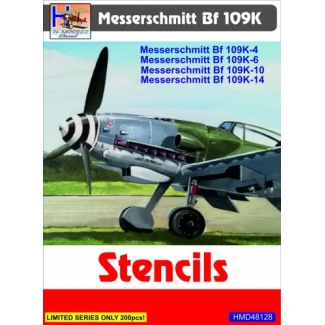 Messerschmitt Bf-109K-4/Bf-109K-6/Bf-109K-10/Bf-109K-14 Stencils (1:48)