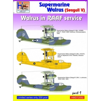 Supermarine Walrus/Seagull V in RAAF Service, Pt.1 (1:72)