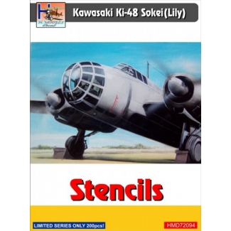 Kawasaki Ki-48-II Lily stencils (set for 2 a/c) (1:72)