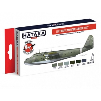 Hataka AS120 RED LINE - Luftwaffe Maritime Aricraft Paint Set (6 x 17 ml.)