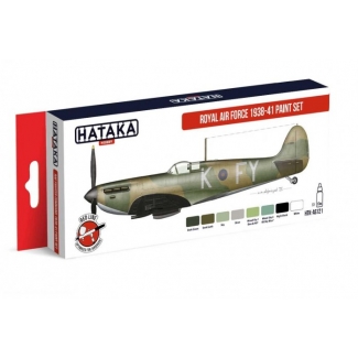 Hataka AS121 RED LINE - Royal Air Force 1938-41 Paint Set (8 x 17 ml.)