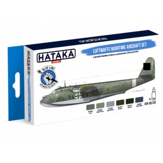 Hataka BS120 BLUE LINE – Luftwaffe Maritime Aircraft Paint Set (6 x 17 ml)