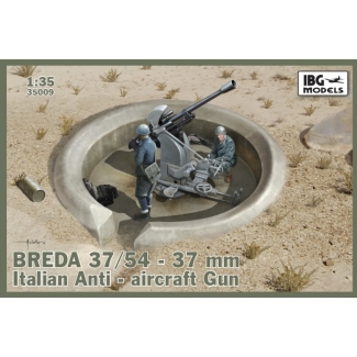 IBG 35009 Breda 37/54 37mm Italian AntiAircraft Gun (optional metal barrel included) (1:35)