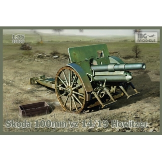 IBG 35025 Skoda 100mm vz 14/19 Howitzer (optional metal barrel included) (1:35)