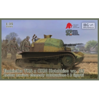 IBG 35045 Tankietka TKS z ckm Hotchkiss wz.25 ( zestaw zawiera Elementy fototrawione i 2 figurki ) (1:35)