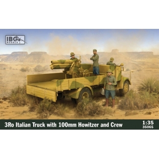 IBG 35065 3Ro Italian Truck with 100mm Howitzer and Crew (4 figures included) (1:35)