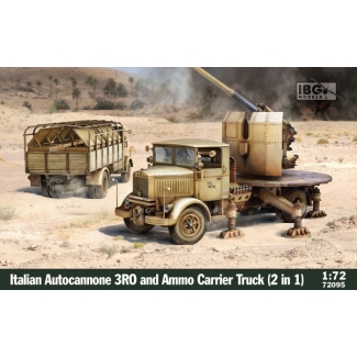 IBG 72095 Italian Autocannonce 3Ro and Ammo Carrier Truck (2 in 1) (1:72)