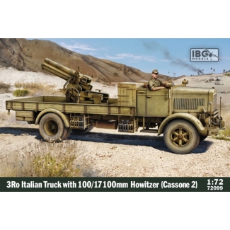 IBG 72099 Italian 3Ro Truck with 100mm Howitzer 100/17 (Cassone 2) (1:72)