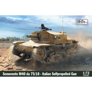 IBG 72127 Semovente M40 da 75/18 - Italian 75mm Selfpropelled Gun (1:72)