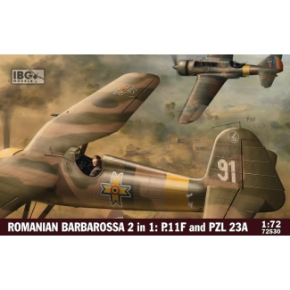IBG 72530 Romanian Barbarossa 2 in 1: P.11F and PZL 23A (1:72)