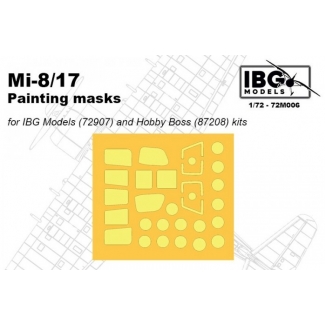 IBG 72M006 Mi-17 Painting Masks (For IBG and Hobby Boss kits) (1:72)