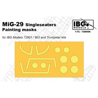 IBG 72M008 MiG-29 Singleseaters Painting masks for IBG Models 72901 / 72903 and Trumpeter kits (1:72)