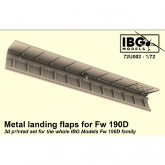 IBG 72U002 Metal Flaps for Fw 190D family - 3d Printed Upgrade Set (1:72)