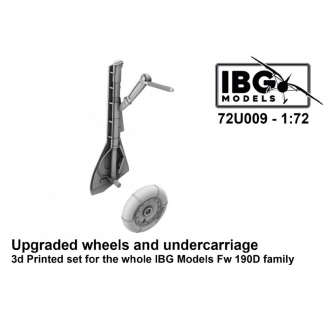 IBG 72U009 Upgraded Wheels and Undercarriage for Fw 190D (3d printed set) (1:72)