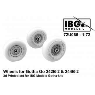 IBG 72U065 Wheels for Gotha Go 242B-2 & 244B-2 (3d Printed set) (1:72)