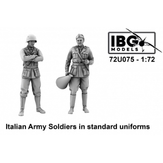 IBG 72U075 Italian Army Soldiers in standard uniforms (3d printed set - 2 figures) (1:72)