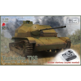 IBG E3503 TKS Tankietka z NKM wz. 38 FK-A 20 mm (STARTER SET) (1:35)