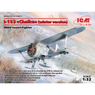 I-153 (winter version), WWII Soviet Fighter (1:32)