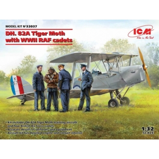 DH. 82A Tiger Moth with WWII RAF cadets (1:32)