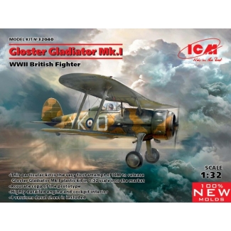 Gloster Gladiator Mk.I, WWII British Fighter (1:32)