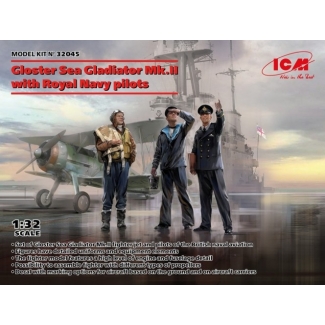 ICM 32045 Gloster Sea Gladiator Mk.II with Royal Navy pilots (1:32)