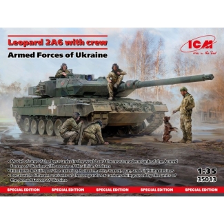 ICM 35013 Leopard 2A6 of the Armed Forces of Ukraine with crew (1:35)