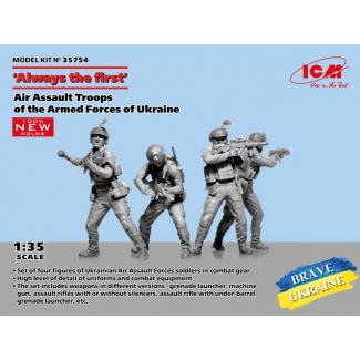 ICM 35754 Always the first, Air Assault Troops of the Armed Forces of Ukraine (4 figures) (1:35)