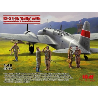 ICM 48197 Ki-21-Ib ‘Sally’ with Japanese Pilots and Ground Personnel (1:48)