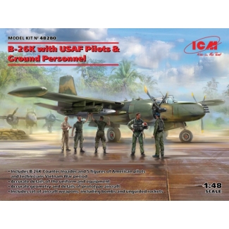 B-26K with USAF Pilots & Ground Personnel (1:48)
