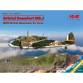 Bristol Beaufort Mk.I WWII British dominions Air Force (1:48)