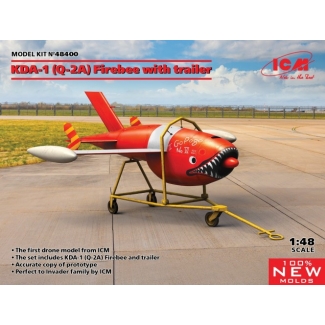 Q-2A (KDA-1) Firebee with trailer (1 airplane and trailer) (1:48)