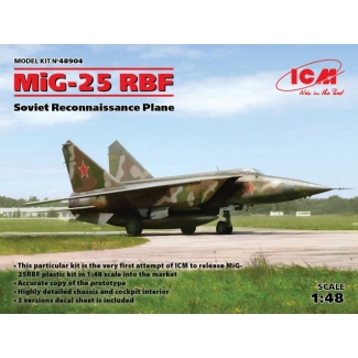 MiG-25 RBF, Soviet Reconnaissance Plane (1:48)