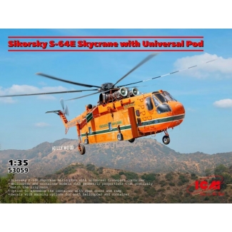 ICM 53059 Sikorsky S-64E Skycrane with Universal Pod (1:35)