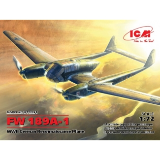 FW 189A-1, WWII German Reconnaissance Plane (1:72)