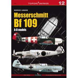 Kagero 7012 Messerschmitt Bf 109 A-D Models (bez dodaktów)