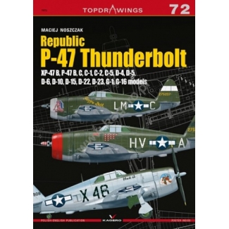 Kagero 7072 Republic P-47 Thunderbolt XP-47B, B,C,D,G