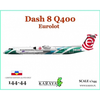 Karaya 14444 Dash 8 Q400 Eurolot (PLL "LOT") (1:144)