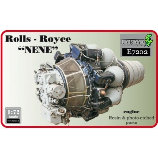 Karaya E7202 Rolls - Royce "Nene" British jet engine – resin + PE (ex R.V.Aircraft) (1:72)