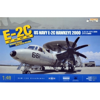 Kinetic 48016 E-2C Hawkeye 2000 US Navy Early Warning (1:48)