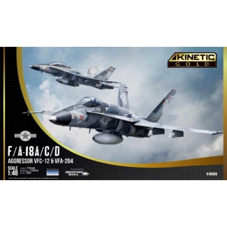 Kinetic 48088 F/A-18A/C/D Aggressor VFC-12 & VFA-204 (1:48)