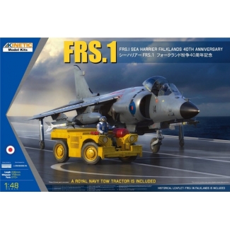 Kinetic 48138 FRS.1 Sea Harrier Falklands 40th Anniversary with a Royal Navy Tow Tractor (1:48)