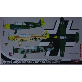 Beneš-Mráz Be-51B & C Luftwaffe - 2  szt.  (1:72)