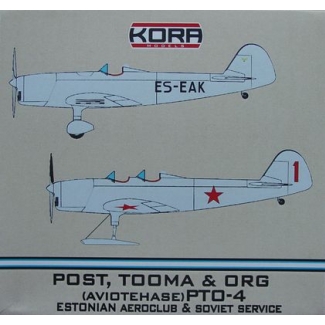 Post, Tooma & Org PTO-4 Estonian aeroklub & Soviet (1:72)