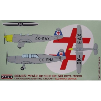 Beneš-Mráz Be.50 & Be.51 Slovakian service - 2 szt. (1:72)