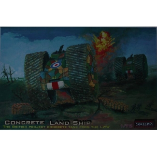 British Concrete Land Ship - project of giant tank (1:72)