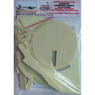 Big compass-swing platform with concrete circle for Fw-189,Fw-200A,Fw-200C (1:72)