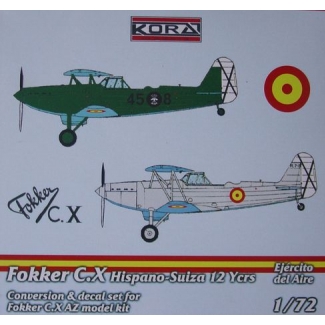 Fokker C.X Hispano-Suiza 12 Ycrs Ejercito del Aire: Konwersja (1:72(