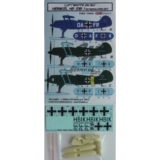 Heinkel He-51 Schneekufen set (Luftwaffe on ski)  (1:72)